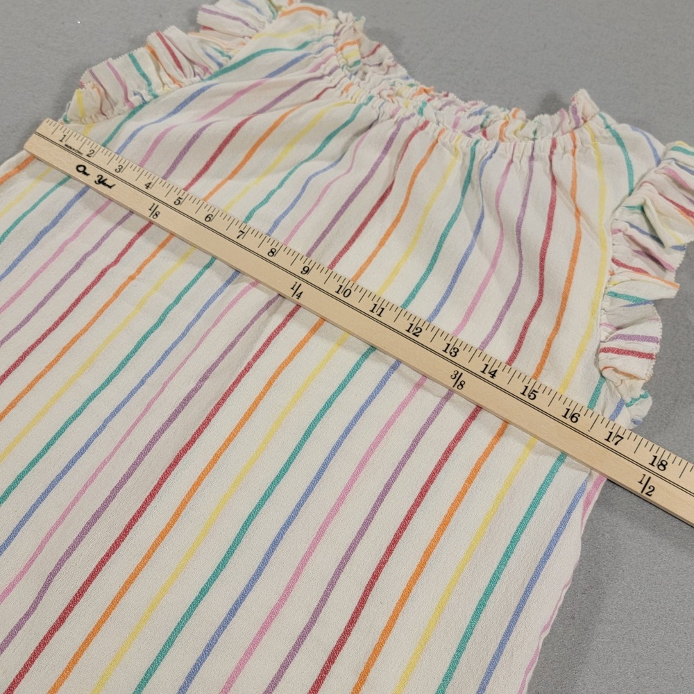 THML Ruffle Sleeve Blouse‎ Striped Boho Lightweight Womens XS Multicolor Top - Picture 6 of 9